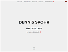 Tablet Screenshot of dennisspohr.com
